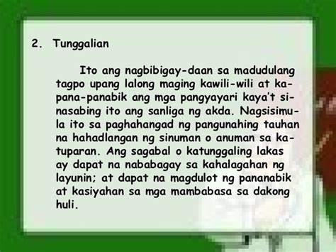 Tunggalian Kahulugan .